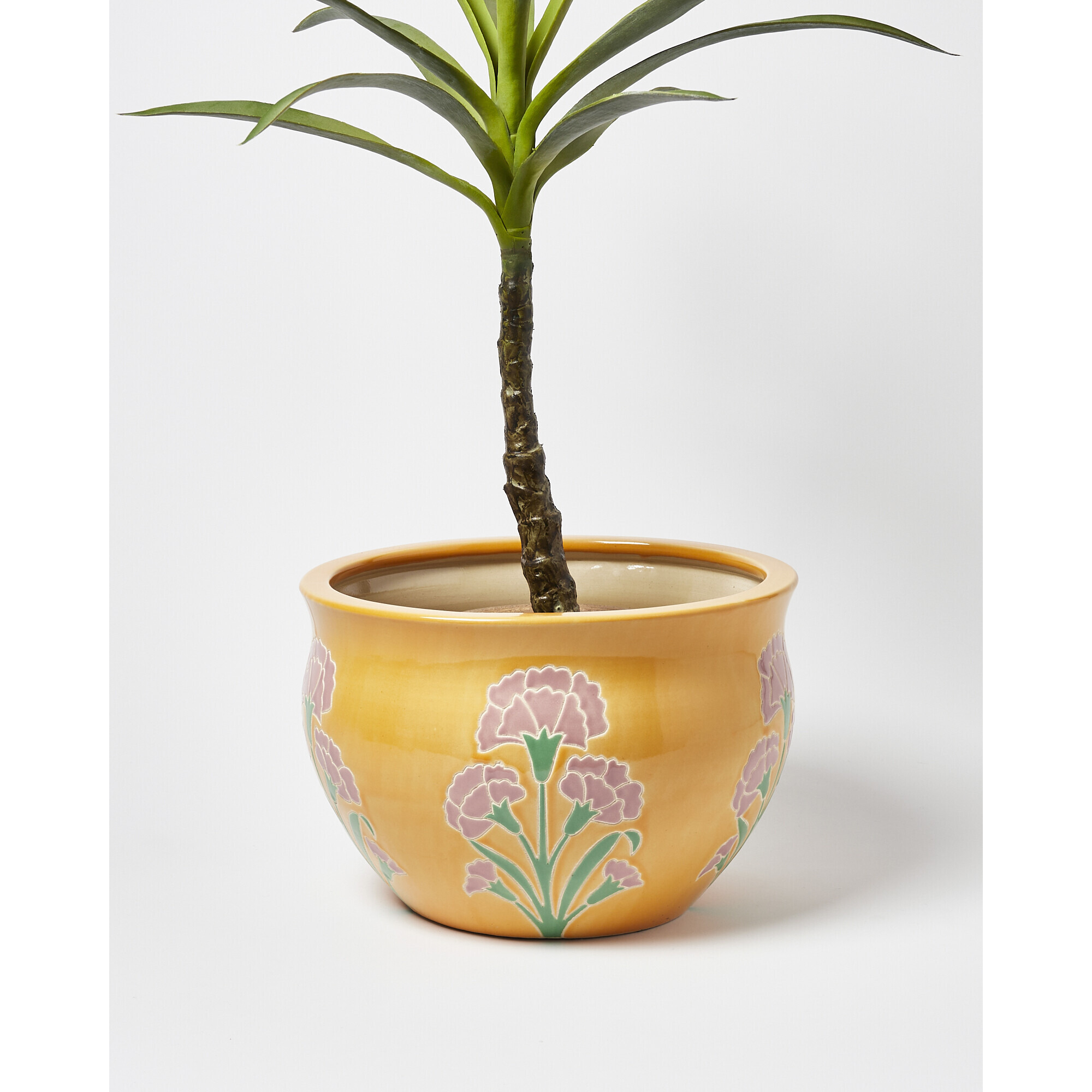 Bella Outdoor Yellow Ceramic Plant Pot Large