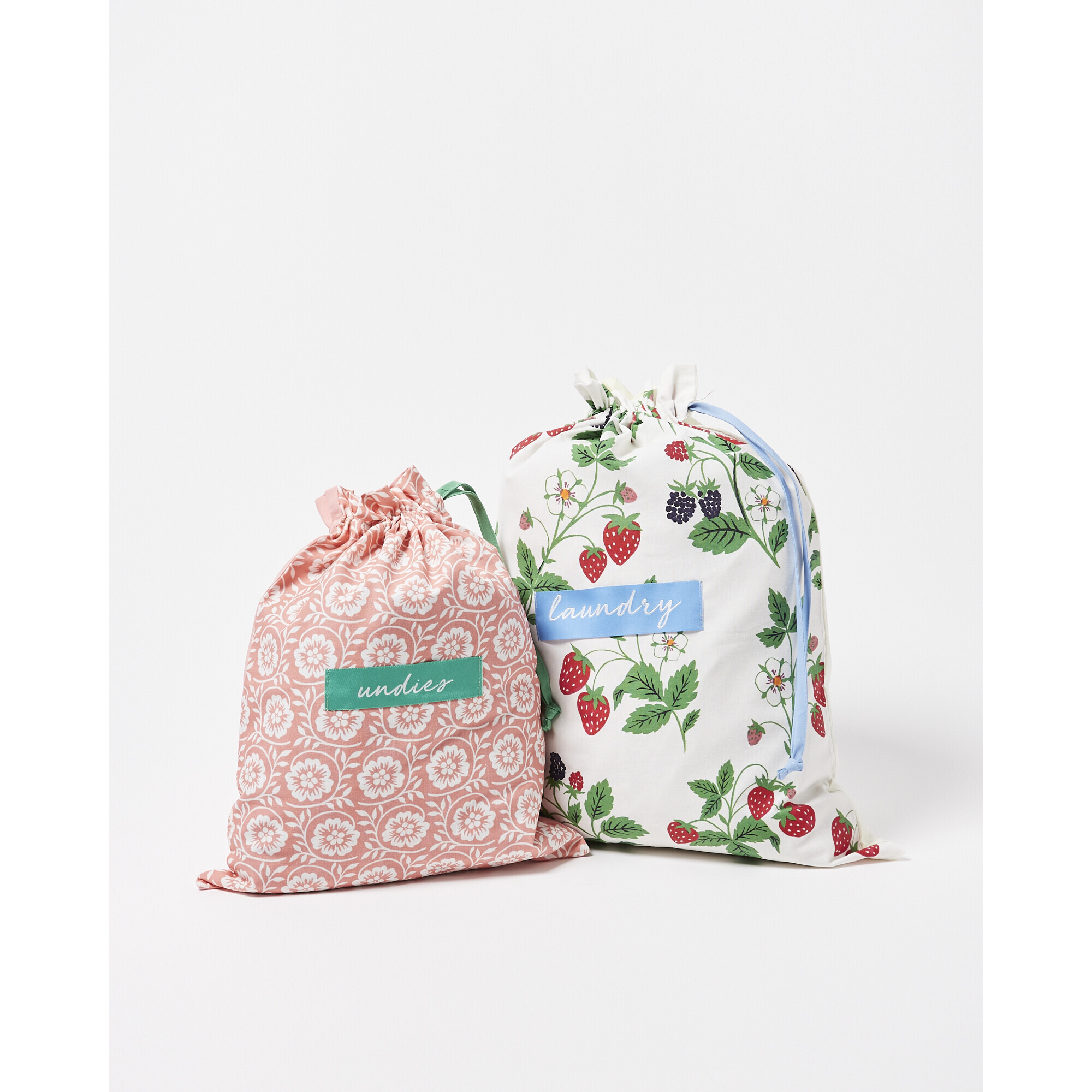 Audrey Pink Travel Bags Set Of Two
