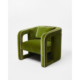 Frank Green Velvet Armchair