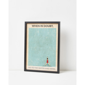 When In Doubt Go To The Water Framed Wall Art