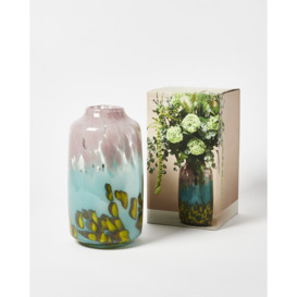 Lennox Pink & Blue Glass Vase