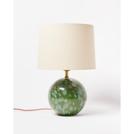 Zoja Green Glitter Desk & Table Lamp