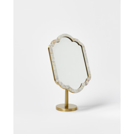 Mila Mother of Pearl Pivoting Dressing Table Mirror