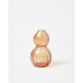 Peach Pink Glass Diffuser Vase