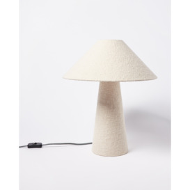 Alma White Boucle Desk & Table Light