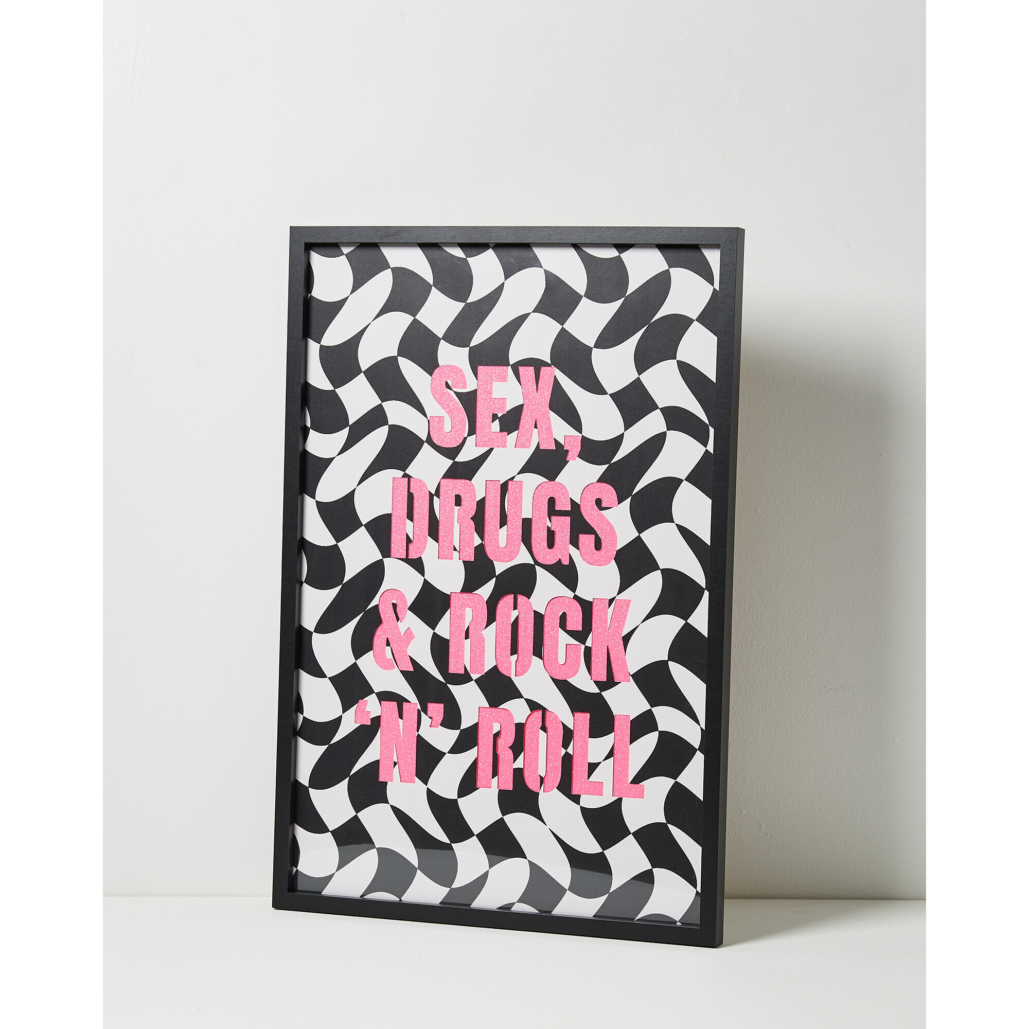 Sex, Drugs & Rock n Roll Framed Wall Art