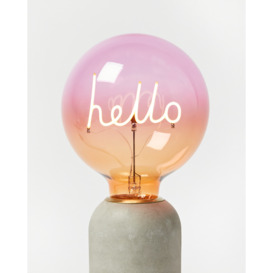 Hello Pink Ombre LED Light Bulb