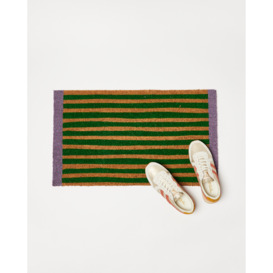 Green & Purple Stripe Doormat