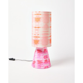 Pink Tie Dye Desk & Table Lamp