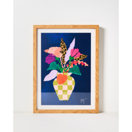 Abstract Floral Vase Framed Wall Art