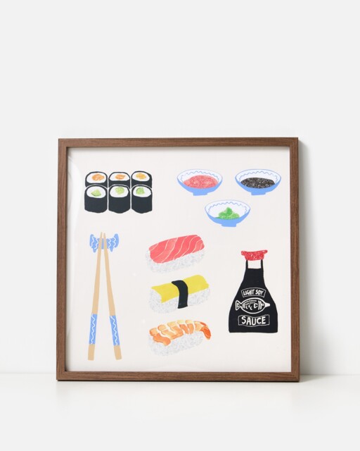 Sushi Collection Framed Wall Art
