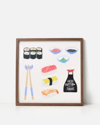Sushi Collection Framed Wall Art