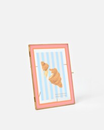 "Colour Block Pink Standing Photo Frame 5x7"""