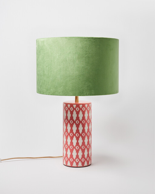 Tipu Pink & Green Desk & Table Lamp