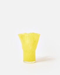 Verde Yellow Glass Vase