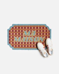 Ma Maison Pink Chequerboard Doormat