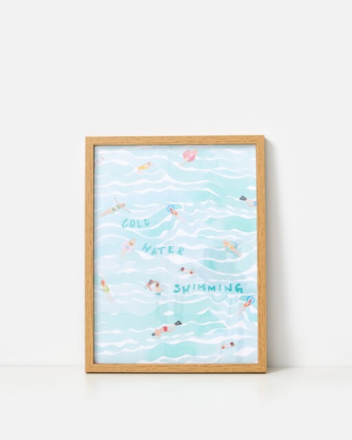 Cold Water Swimming Wall Art