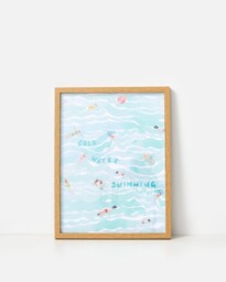 Cold Water Swimming Wall Art