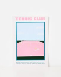 Tennis Club Wall Art Print