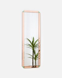 Estrella Pink Glass Full Length Wall Mirror