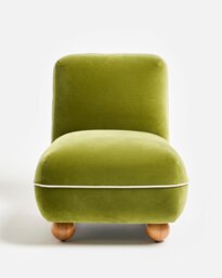 Ana Green Velvet Accent Chair