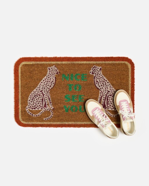 Cheetah Rectangluar Doormat
