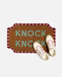Knock Knock Stripe Doormat