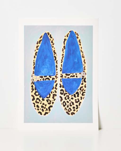 Leopard Shoes Wall Art Print