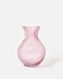 Ulla Pink Swirl Glass Vase
