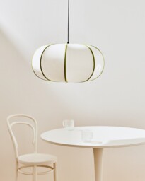 Paloma Oval Green Fabric Pendant Lamp Shade