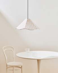 Pois Red Polka Dot Wave Pendant Lamp Shade
