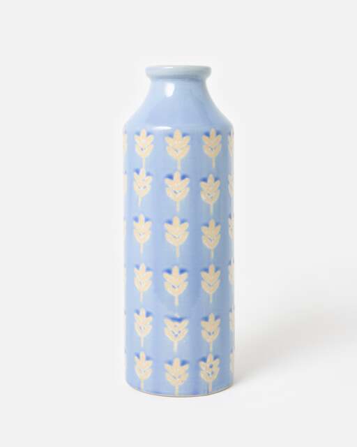 Lola Blue Tall Ceramic Vase