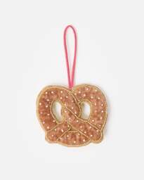 Pretzel Embellished Christmas Tree Decoration