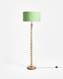 Rayas Striped Wooden Floor Lamp