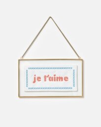 Cross Stitch Je'taime Wall Art
