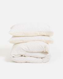 Blue Polka Dot Cotton Duvet Bed Set King