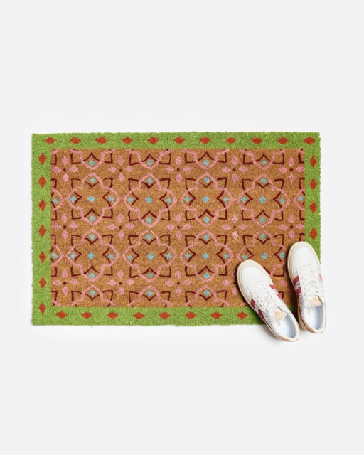 Green Tile Rectangular Doormat