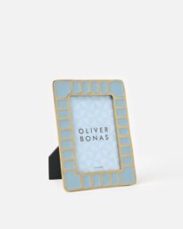 "Cilo Light Blue Enamel Photo Frame 6x4"""