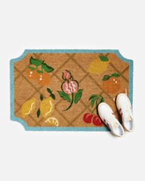 Brown Diagonal Fruit Doormat