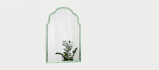 Aurora Green Curve Wall Mirror Extra Large