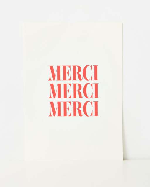 Merci Wall Art Print