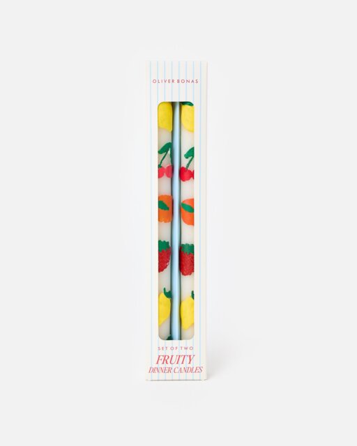 Fruit Dinner Candles Set of Two