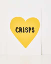 Crisps Heart Wall Art Print
