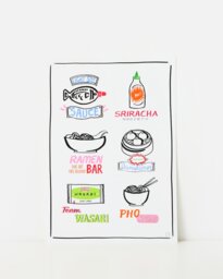 Noodle Bar Wall Art Print