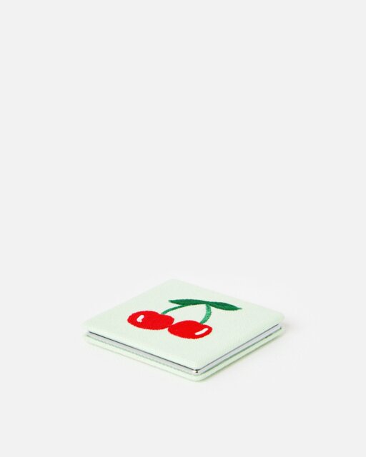 Cherry Square Compact Mirror