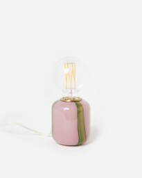 Clara Pink Stripe Desk & Table Lamp Base