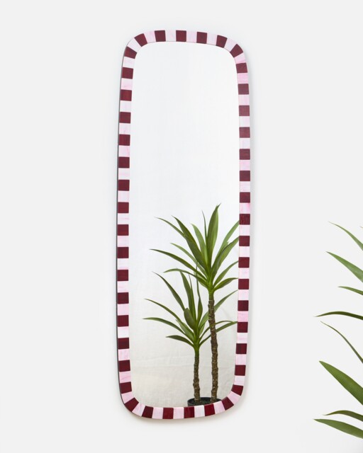 Alyssa Red & Pink Full Length Mirror