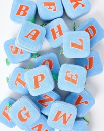 Ola Alphabet Initial Blue Jewellery Box R