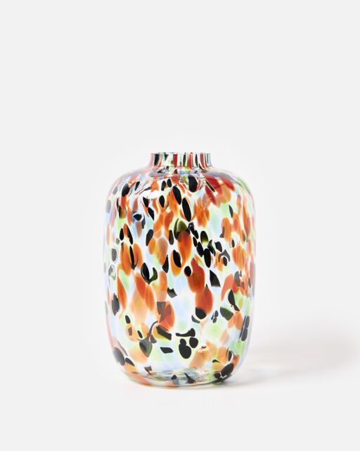 Amira Tinted Speckled Glass Vase