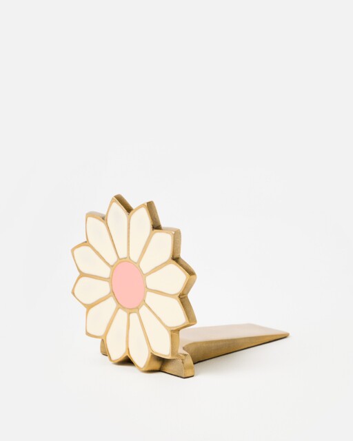Flower Gold Metal Doorstop